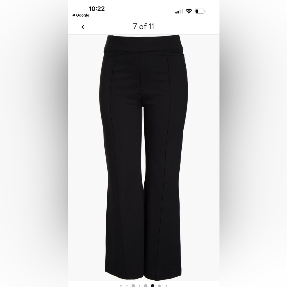 SPANX Classic Spanxsmooth pointe Black Flare Pants, size Large - Picture 6 of 11